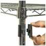 Alera NSF Certified Industrial Four-Shelf Wire Shelving Kit, 48w x 24d x 72h, Silver View Product Image