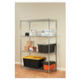 Alera NSF Certified Industrial Four-Shelf Wire Shelving Kit, 48w x 24d x 72h, Silver View Product Image