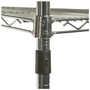 Alera NSF Certified Industrial Four-Shelf Wire Shelving Kit, 48w x 24d x 72h, Silver View Product Image