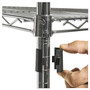 Alera NSF Certified 4-Shelf Wire Shelving Kit with Casters, 48w x 18d x 72h, Silver View Product Image