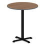 Alera Hospitality Series Single-Column Bases, 27.5" Diameter x 40.38"h, 300 lb Cap, Steel, Black View Product Image