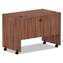 Alera Valencia Series Mobile Workstation Desk, 41.38" x 23.63" x 30", Modern Walnut View Product Image