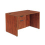 Alera Valencia Series Straight Front Desk Shell, 47.25" x 29.5" x 29.63", Medium Cherry View Product Image