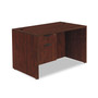 Alera Valencia Series Straight Front Desk Shell, 47.25" x 29.5" x 29.63", Mahogany View Product Image