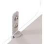 MasterVision Protector Series Frameless Glass Desktop Divider, 55.1 x 0.16 x 35.4, Clear/Aluminum View Product Image