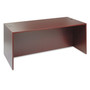 Alera Valencia Series Straight Front Desk Shell, 71" x 35.5" x 29.63", Mahogany (ALEVA217236MY) View Product Image