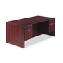 Alera Valencia Series Straight Front Desk Shell, 71" x 35.5" x 29.63", Mahogany View Product Image
