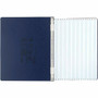 ACCO PRESSTEX Unburst Sheet Covers - 6" Binder Capacity - Fanfold - 11" x 14 7/8" Sheet Size - Dark Blue - Recycled Product Image 