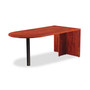 Alera Valencia Series D-Top Desk, 71" x 35.5" x 29.63", Medium Cherry (ALEVA277236MC) View Product Image