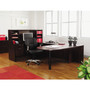 Alera Valencia Series D-Top Desk, 71" x 35.5" x 29.63", Mahogany (ALEVA277236MY) View Product Image