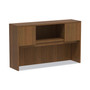 Alera Valencia Series Hutch with Doors, 4 Compartments, 58.88w x 15d x 35.38h, Modern Walnut (ALEVA286015WA) View Product Image