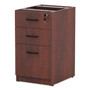 Alera Valencia Series Full Pedestal File, Left/Right, 3-Drawers: Box/Box/File, Legal/Letter, Cherry, 15.63" x 20.5" x 28.5" (ALEVA532822MC) View Product Image