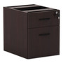 Alera Valencia Series Hanging Pedestal File, Left/Right, 2-Drawers: Box/File, Legal/Letter, Mahogany, 15.63" x 20.5" x 19.25" View Product Image