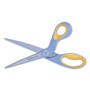Westcott ExtremEdge Titanium Bent Scissors, 9" Long, 4.5" Cut Length, Offset Gray/Yellow Handle View Product Image