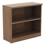 Alera Valencia Series Bookcase,Two-Shelf, 31.75w x 14d x 29.5h, Modern Walnut (ALEVA633032WA) View Product Image