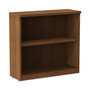 Alera Valencia Series Bookcase,Two-Shelf, 31.75w x 14d x 29.5h, Modern Walnut (ALEVA633032WA) View Product Image