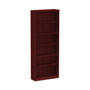 Alera Valencia Series Bookcase, Six-Shelf, 31.75w x 14d x 80.25h, Mahogany (ALEVA638232MY) View Product Image