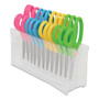 Westcott Kids' Scissors with Antimicrobial Protection, Rounded Tip, 5" Long, 2" Cut Length, Straight Assorted Color Handles, 12/Pack View Product Image