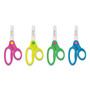 Westcott Kids' Scissors with Antimicrobial Protection, Rounded Tip, 5" Long, 2" Cut Length, Straight Assorted Color Handles, 12/Pack View Product Image