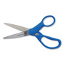 Westcott Preferred Line Stainless Steel Scissors, 7" Long, 3.25" Cut Length, Straight Blue Handle View Product Image