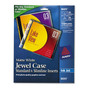 Avery Inkjet CD/DVD Jewel Case Inserts, Matte White, 20/Pack View Product Image