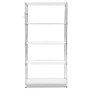 Alera 5-Shelf Wire Shelving Kit with Casters and Shelf Liners, 36w x 18d x 72h, Silver View Product Image