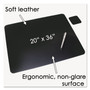 Artistic Leather Desk Pad with Coaster, 20 x 36, Black (AOP2036LE) View Product Image