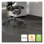 Alera Moderate Use Studded Chair Mat for Low Pile Carpet, 46 x 60, Rectangular, Clear View Product Image