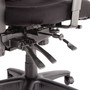Alera Elusion Series Mesh Mid-Back Multifunction Chair, Prem Fabric, Supports Up to 275 lb, 17.7" to 21.4" Seat Height, Black View Product Image