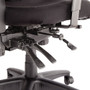 Alera Elusion Series Mesh Mid-Back Multifunction Chair, Prem Fabric, Supports Up to 275 lb, 17.7" to 21.4" Seat Height, Black View Product Image