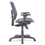 Alera Elusion Series Mesh Mid-Back Swivel/Tilt Chair, Supports Up to 275 lb, 17.9" to 21.6" Seat Height, Black View Product Image