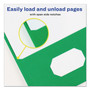 Avery Two-Pocket Folder, Prong Fastener, 0.5" Capacity, 11 x 8.5, Green, 25/Box View Product Image