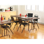 Alera Wood Folding Table, Rectangular, 71.88w x 29.88d x 29.13h, Mahogany View Product Image