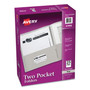 Avery Two-Pocket Folder, 40-Sheet Capacity, 11 x 8.5, Gray, 25/Box (AVE47990) View Product Image