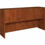 Lorell Essentials Series Stack-on Hutch with Doors - 36" Height x 66.1" Width x 14.8" Depth - Finish: Cherry, Laminate Product Image 