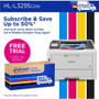 Brother HL-L3295CDW Desktop Wireless Laser Printer - Color - 31 ppm Mono / 31 ppm Color - 2400 x 600 dpi class - Automatic Duplex Print - 250 Sheets Input Product Image 