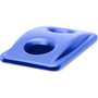 Rubbermaid Commercial Slim Jim Bottle/Can Recycling Top - Rectangular - Blue - (RCP269288BE) Product Image 