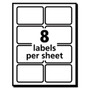 Avery EcoFriendly Adhesive Name Badge Labels, 3.38 x 2.33, White, 80/Pack View Product Image