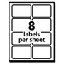 Avery EcoFriendly Adhesive Name Badge Labels, 3.38 x 2.33, White, 80/Pack View Product Image