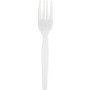 Genuine Joe Heavyweight White Plastic Forks - Disposable - (GJO0010430) Product Image 