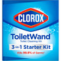 Clorox ToiletWand Disposable Toilet Cleaning System: Handle, Caddy and Refills, White, 6/Carton View Product Image