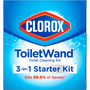 Clorox ToiletWand Disposable Toilet Cleaning System: Handle, Caddy and Refills, White, 6/Carton View Product Image