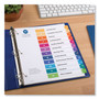 Avery Customizable TOC Ready Index Multicolor Tab Dividers, 12-Tab, 1 to 12, 11 x 8.5, White, Traditional Color Tabs, 6 Sets (AVE11196) View Product Image