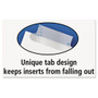 Avery Insertable Big Tab Dividers, 5-Tab, Double-Sided Gold Edge Reinforcing, 11 x 8.5, White, Clear Tabs, 1 Set View Product Image