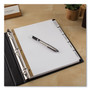Avery Insertable Big Tab Dividers, 5-Tab, Double-Sided Gold Edge Reinforcing, 11 x 8.5, White, Clear Tabs, 1 Set View Product Image
