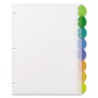 Avery Insertable Style Edge Tab Plastic Dividers, 8-Tab, 11 x 8.5, Translucent, 1 Set View Product Image
