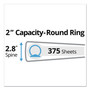 Avery Mini Size Durable Non-View Binder with Round Rings, 3 Rings, 2" Capacity, 8.5 x 5.5, Black View Product Image