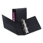 Avery Mini Size Durable Non-View Binder with Round Rings, 3 Rings, 2" Capacity, 8.5 x 5.5, Black View Product Image