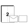 Avery Note Cards with Matching Envelopes, Inkjet, 85 lb, 4.25 x 5.5, Matte White, 60 Cards, 2 Cards/Sheet, 30 Sheets/Pack (AVE8315) View Product Image
