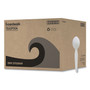 Boardwalk Heavyweight Polystyrene Cutlery, Spoon, Plastic, White, 1,000/Carton View Product Image